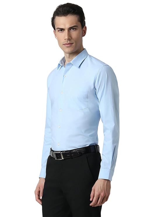 Slim Fit Full Sleeve Formal Shirt | Cotton-Rich