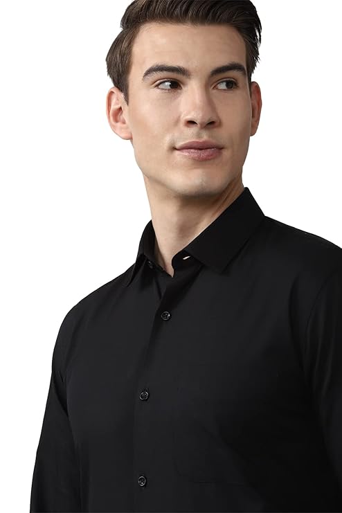 Slim Fit Full Sleeve Formal Shirt | Cotton-Rich