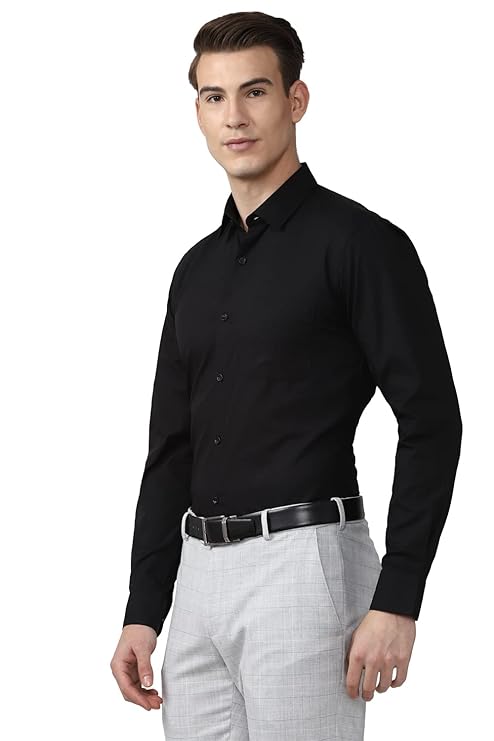 Slim Fit Full Sleeve Formal Shirt | Cotton-Rich