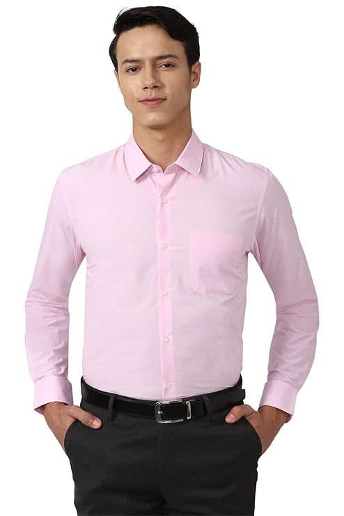 Slim Fit Full Sleeve Formal Shirt | Cotton-Rich