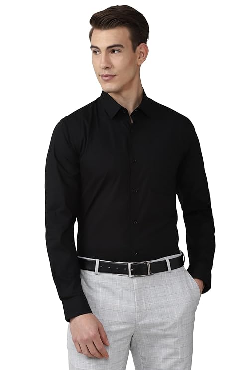 Slim Fit Full Sleeve Formal Shirt | Cotton-Rich