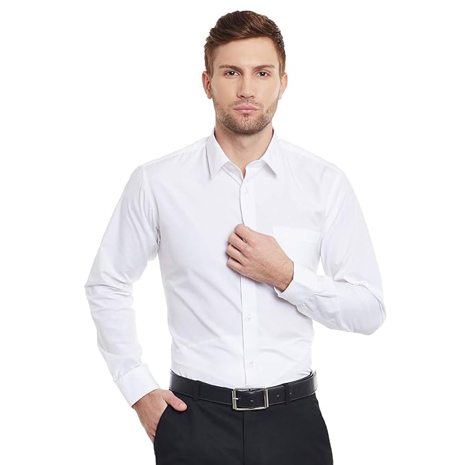 English Navy Men's Dress Regular Fit Shirt