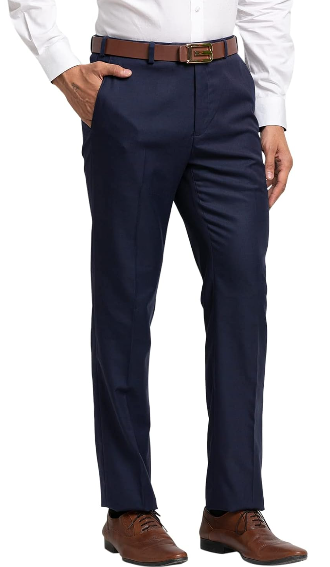Blue formal pant