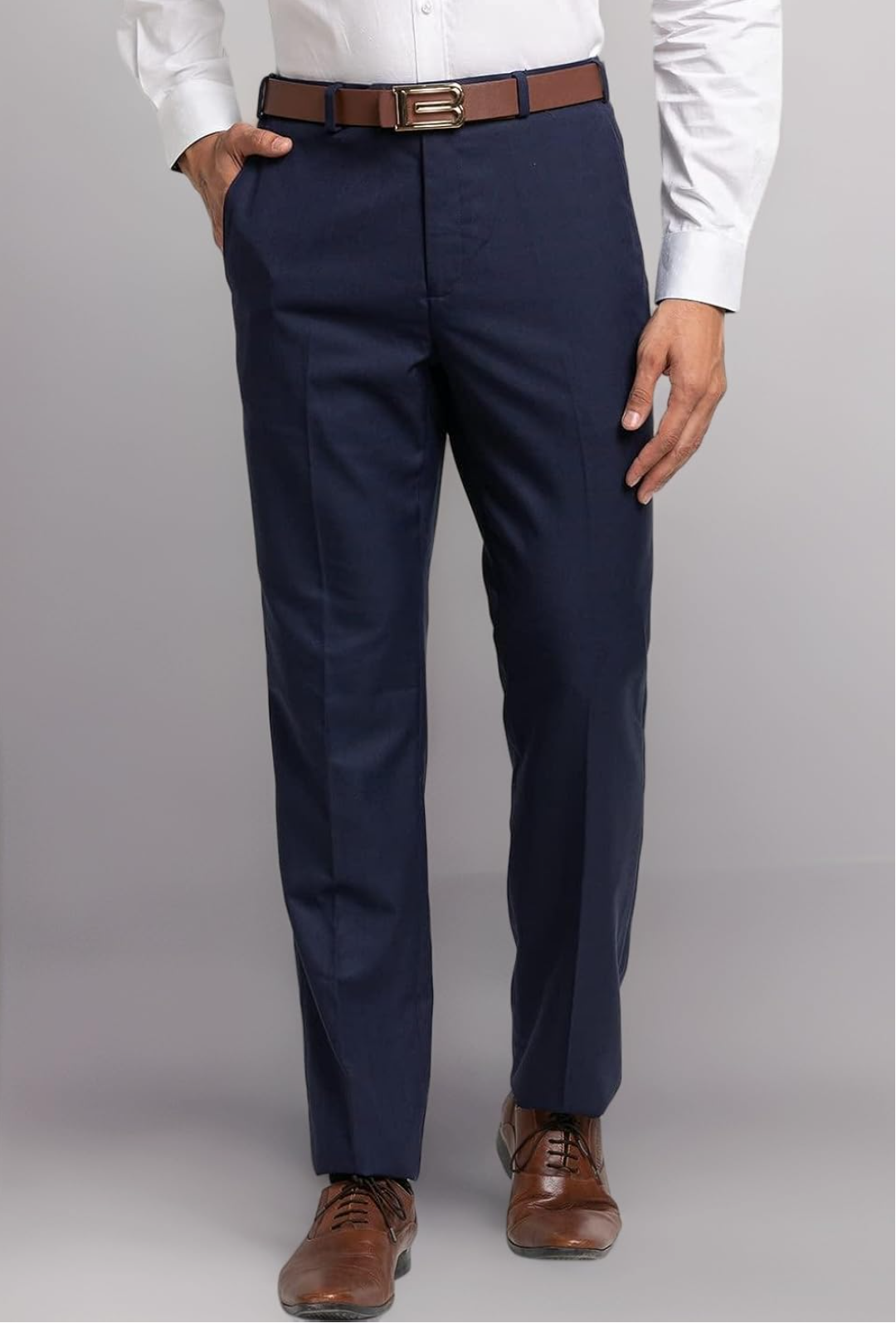 Blue formal pant
